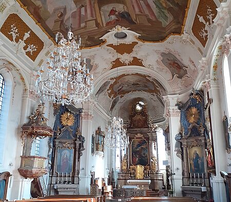 Deckenansicht Kirche Prien